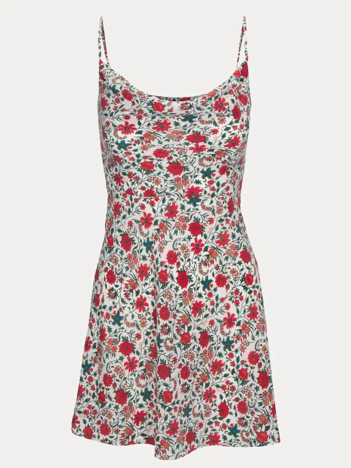 Realisation Par The Montague Mini Dress White Batik Floral Size XXS / AU 4 - Image 7