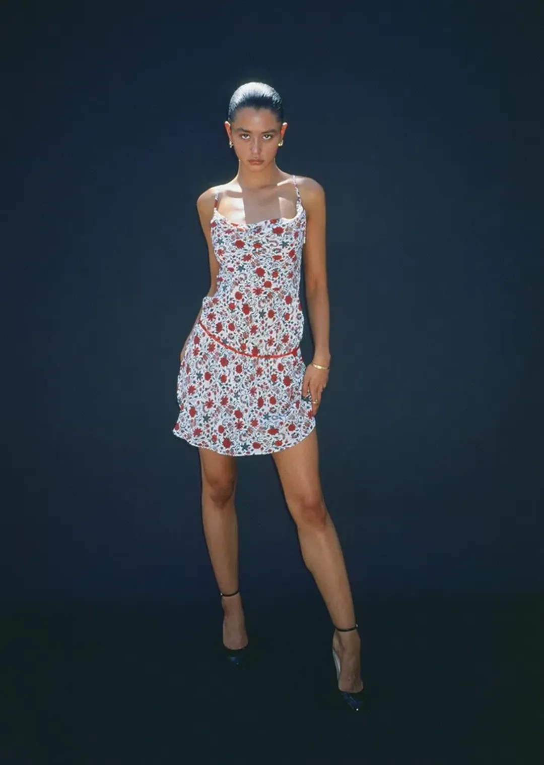 Realisation Par The Montague Mini Dress White Batik Floral Size XXS / AU 4 for rent on The Volte - main image