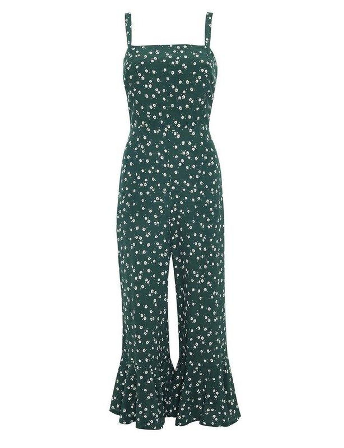 Faithfull the Brand Lea Jumpsuit Green Bettina Floral Print Size XS - Image 6