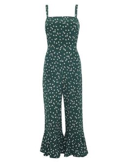 Faithfull the Brand Lea Jumpsuit Green Bettina Floral Print Size XS for rent on The Volte - image 6