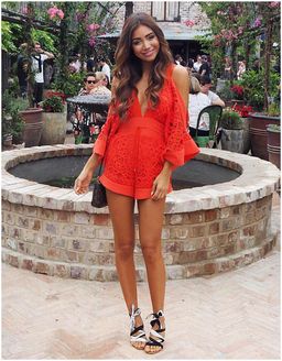 ALICE MCCALL | Keep Me There Red Playsuit Size 6 | BEST SELLER for rent on The Volte - image 1