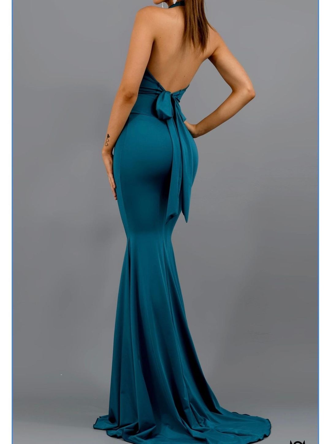 Studio Minc Teal Cancun Dress for rent on The Volte - main image