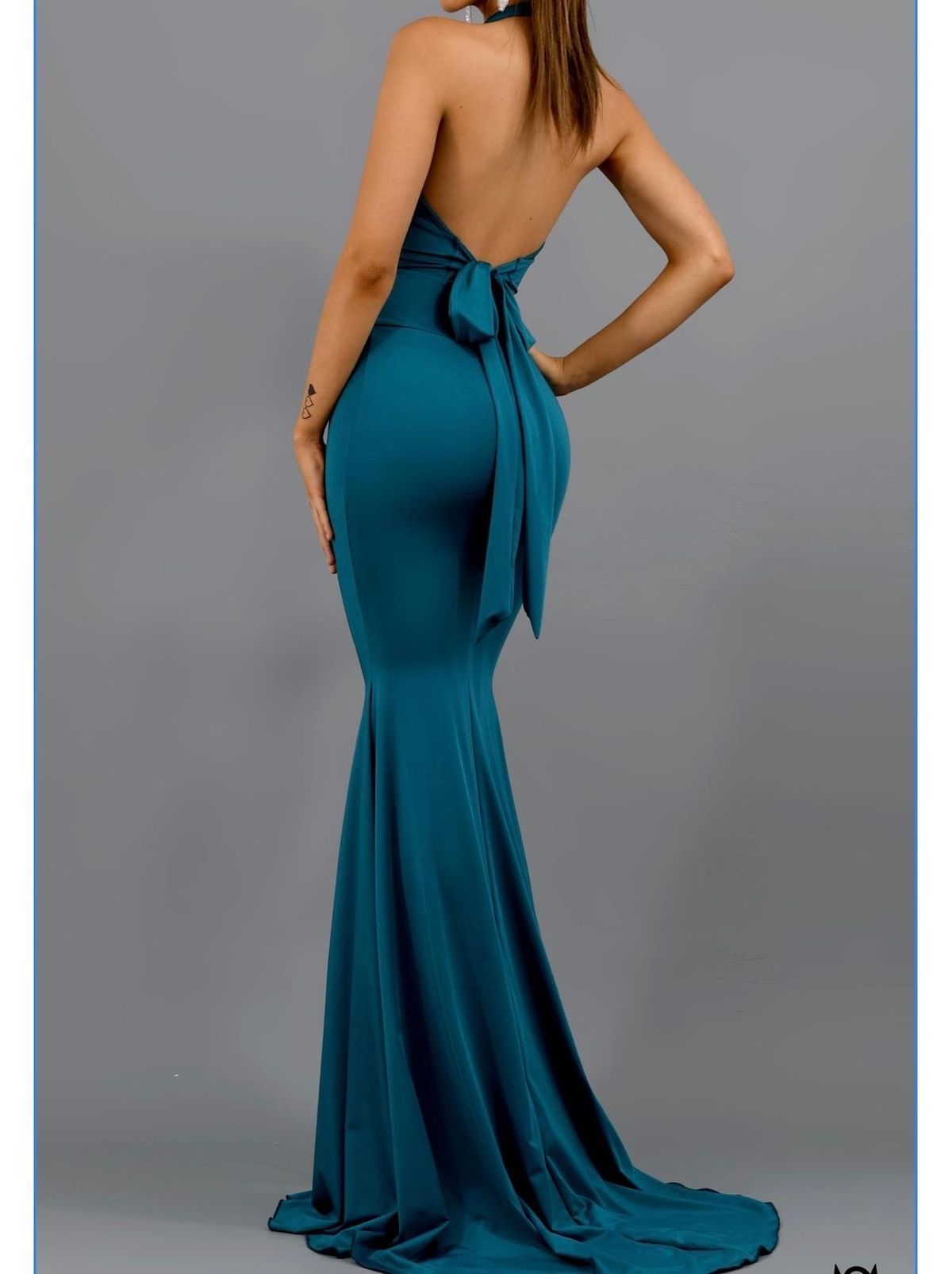 Studio Minc Teal Cancun Dress for rent on The Volte - main image