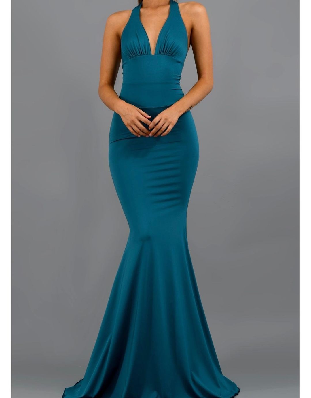 Studio Minc Teal Cancun Dress for rent on The Volte - main image