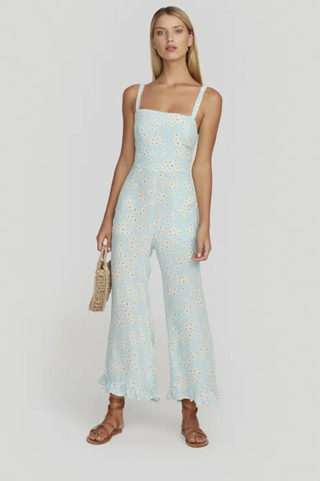 Faithfull the Brand Frankie Jumpsuit Jasmin Floral Print Size Small for rent on The Volte - main image