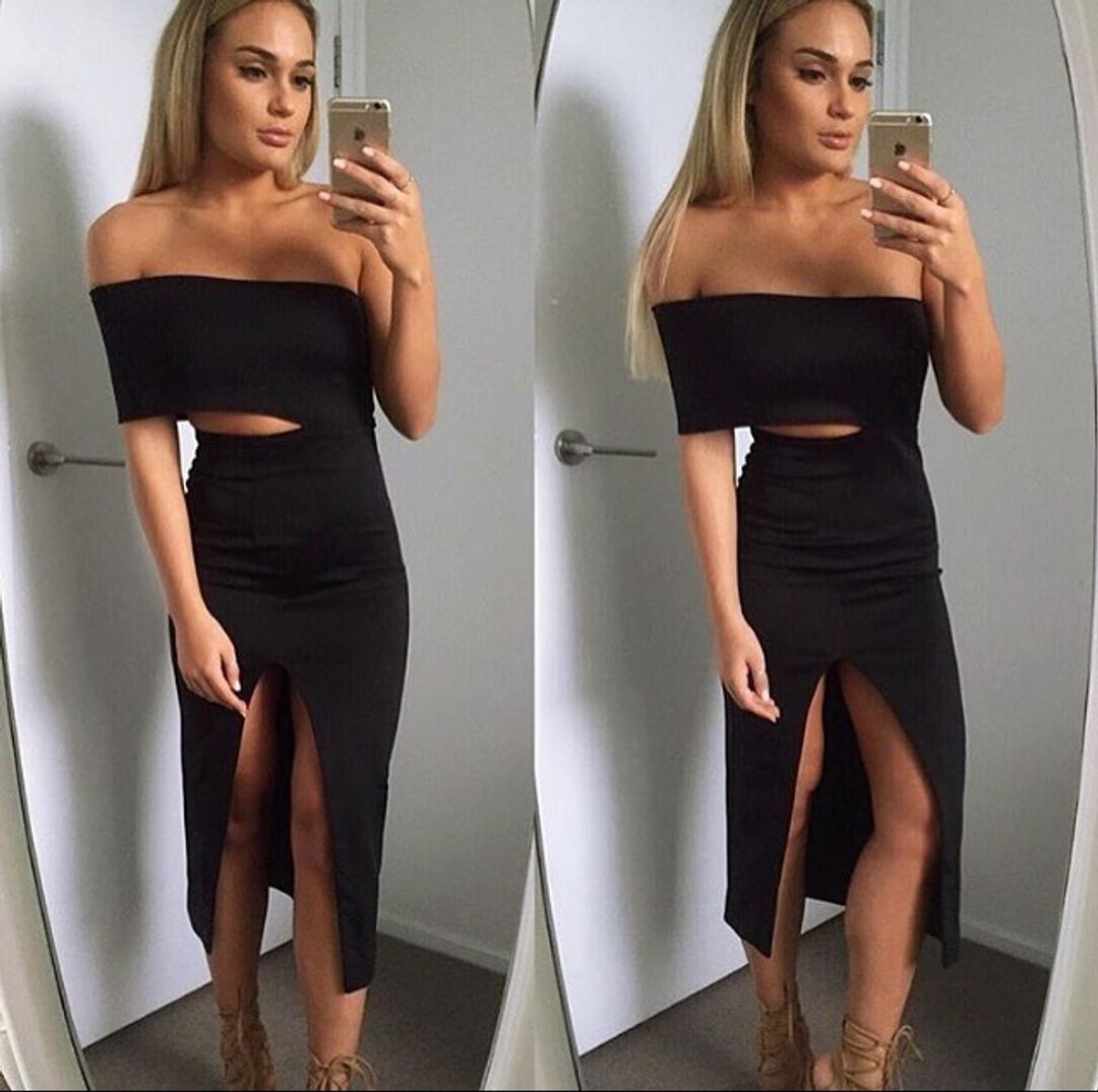 Maurie & Eve Genesis Dress in Black size 6 for rent on The Volte - main image