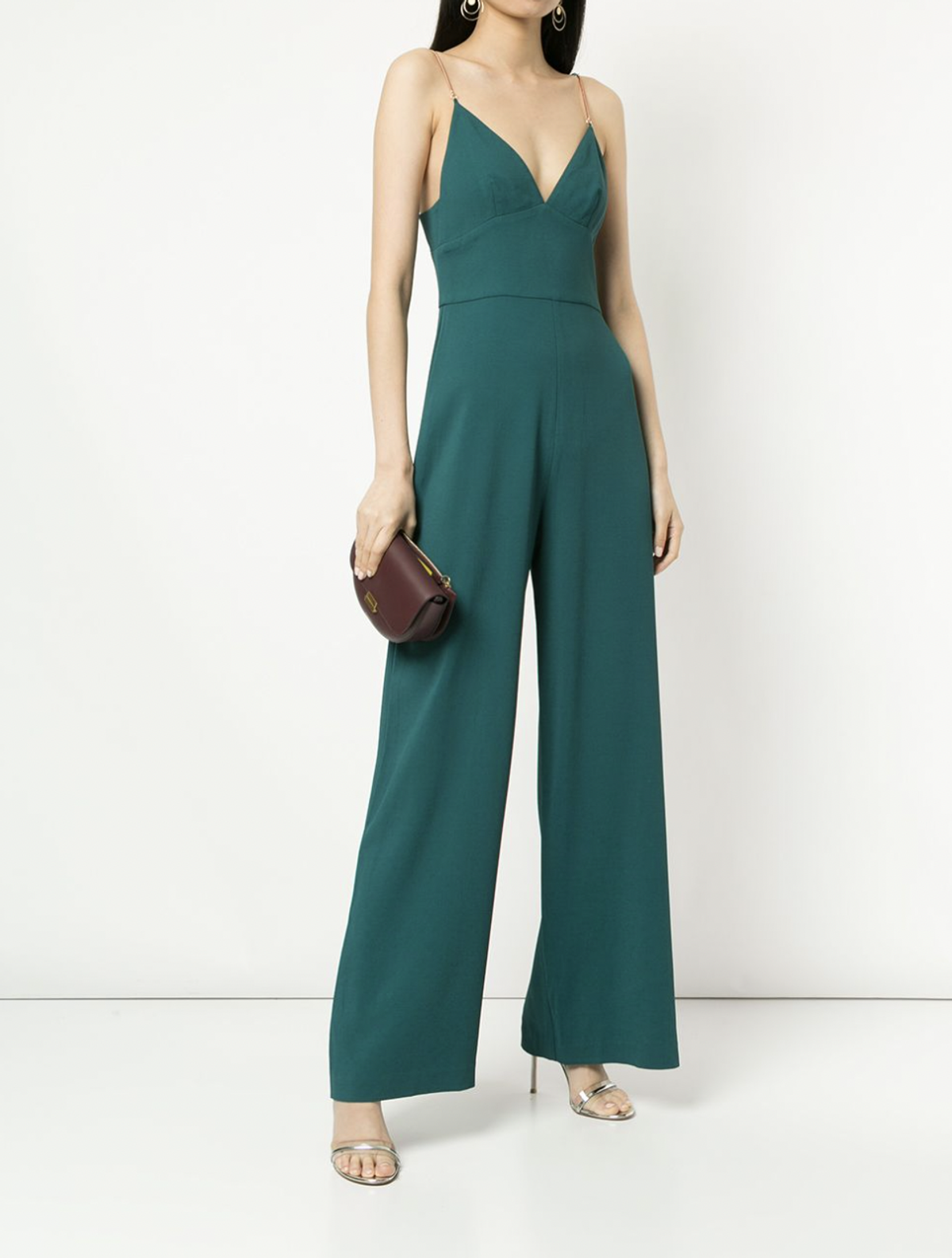 Ginger and Smart green jumpsuit for rent on The Volte - main image