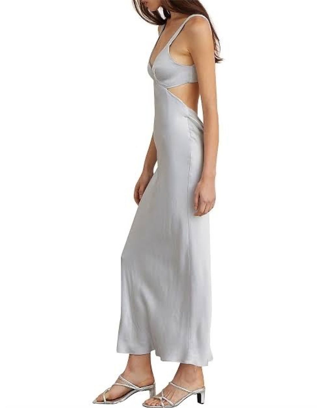 Bec & Bridge Caroline Cut Out Midi Dress Blue Size 8 for rent on The Volte - main image