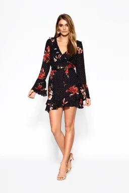 Shieke Lily Spot Mini Dress Floral Size 6 for rent on The Volte - image 1
