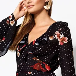 Shieke Lily Spot Mini Dress Floral Size 6 for rent on The Volte - image 2