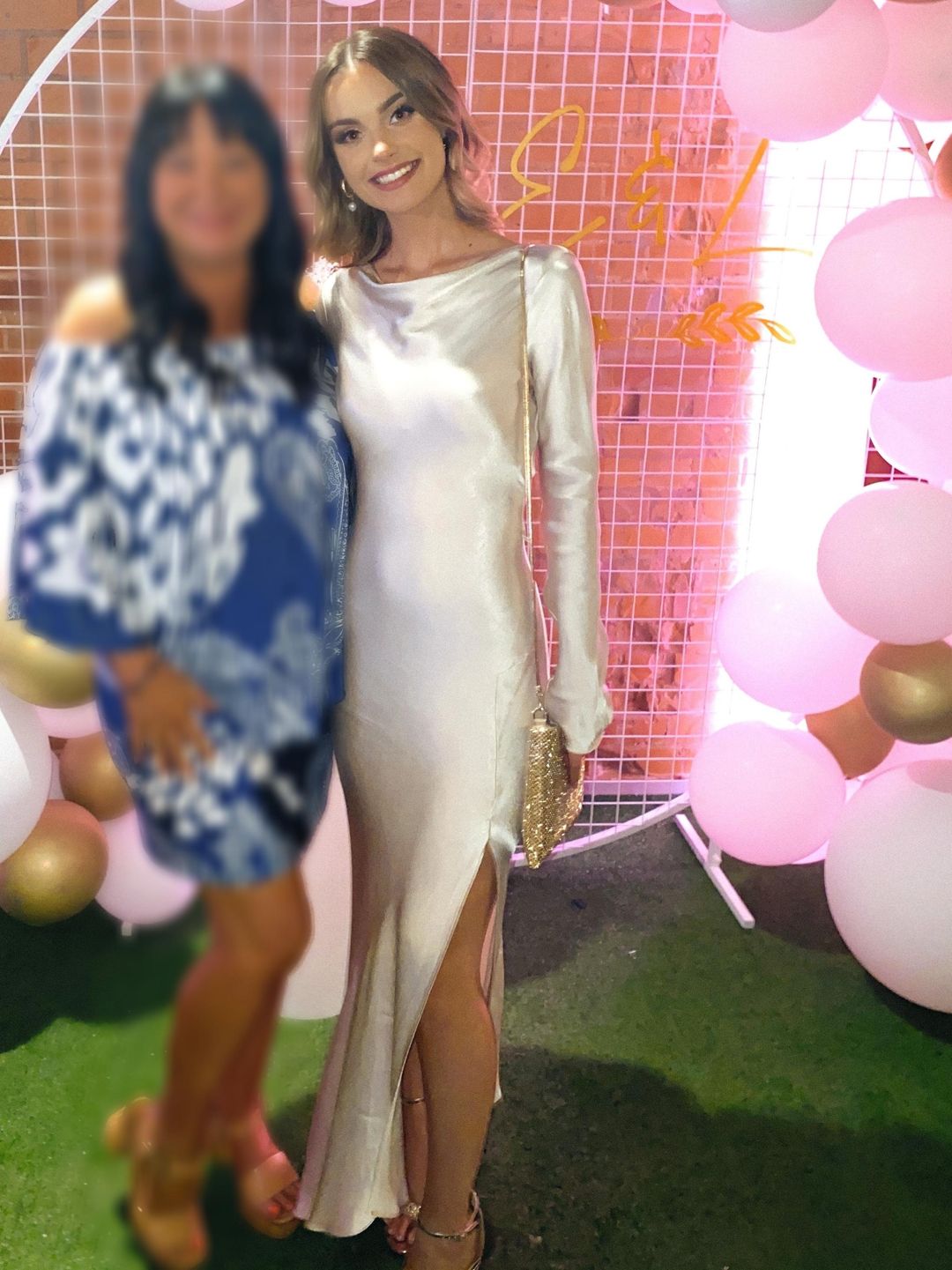 Bec & Bridge Moon Dance Long Sleeve Maxi Dress Sand Size 6 for rent on The Volte - main image