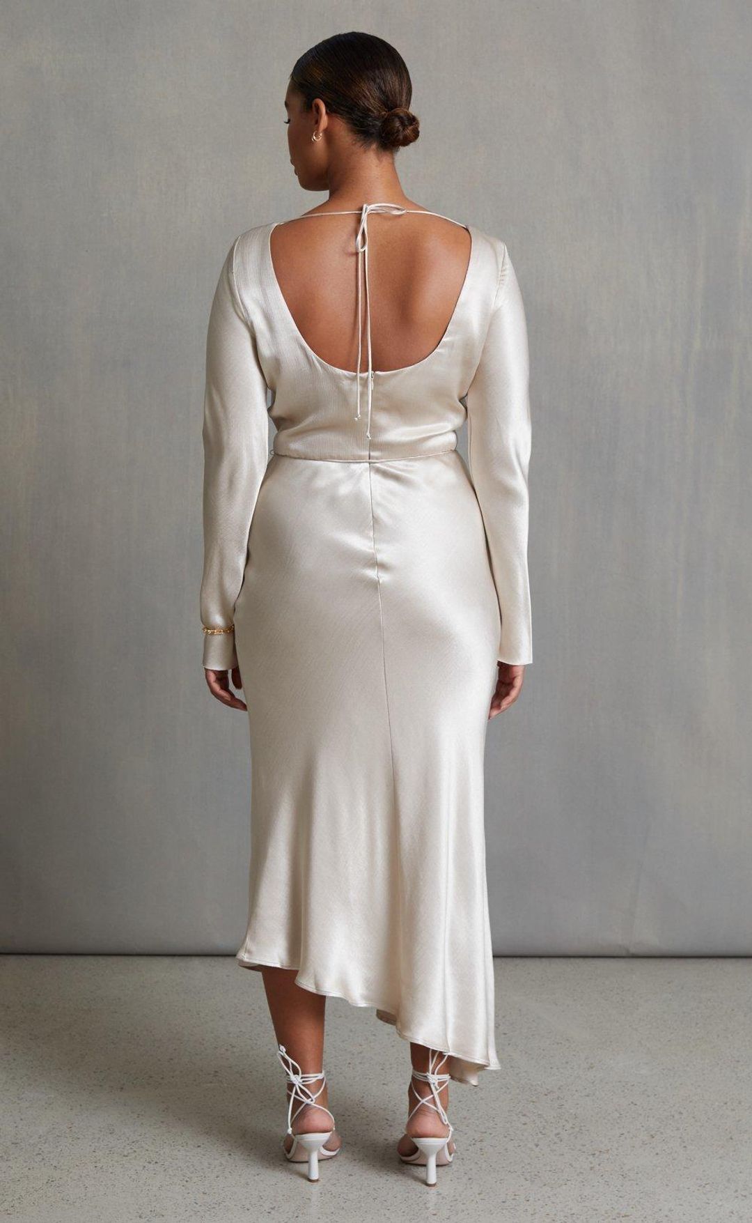 Bec & Bridge Moon Dance Long Sleeve Maxi Dress Sand Size 6 for rent on The Volte - main image