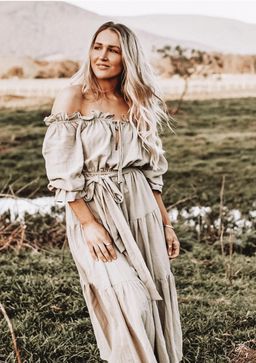 Co & Ry Goldie Maxi Dress Green Size 12 for rent on The Volte - image 1