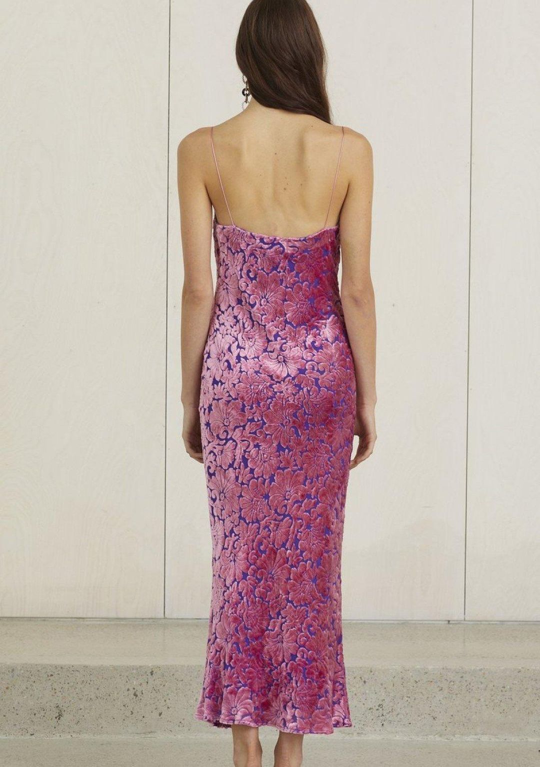 Bec & Bridge Boogie Nights Midi Dress Violet Size 10 for rent on The Volte - main image