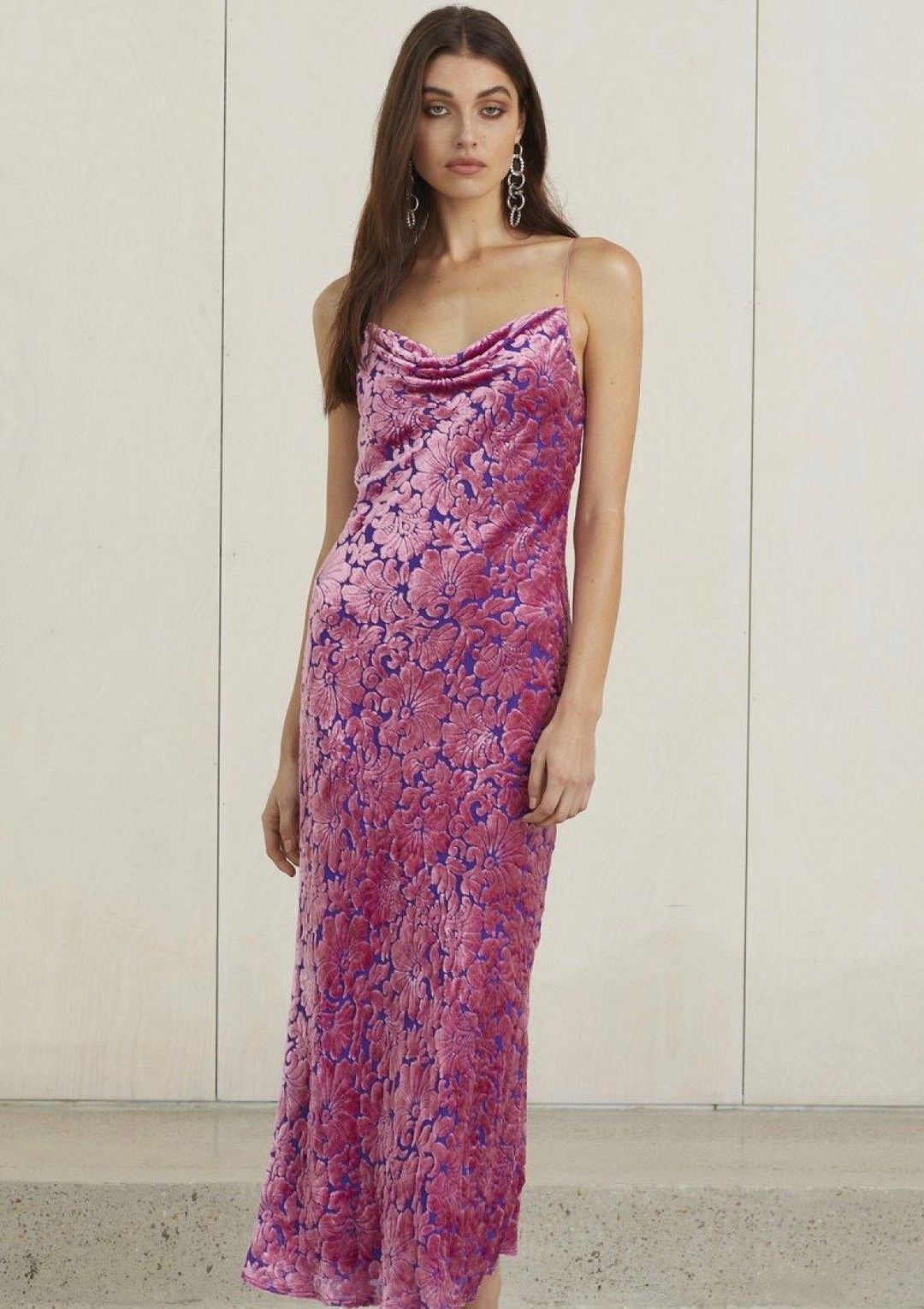 Bec & Bridge Boogie Nights Midi Dress Violet Size 10 for rent on The Volte - main image