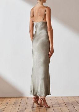 Shona Joy La Lune Bias Slip Dress Green Size 10 for rent on The Volte - image 2