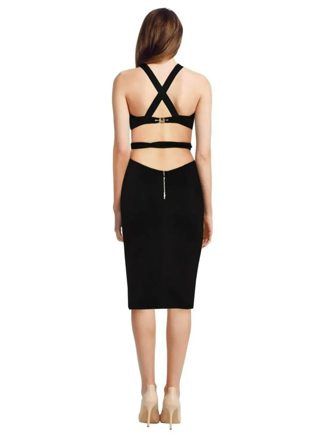 Bec & Bridge Desert of Paradise Black Dress Black Size AU 8 for rent on The Volte - main image