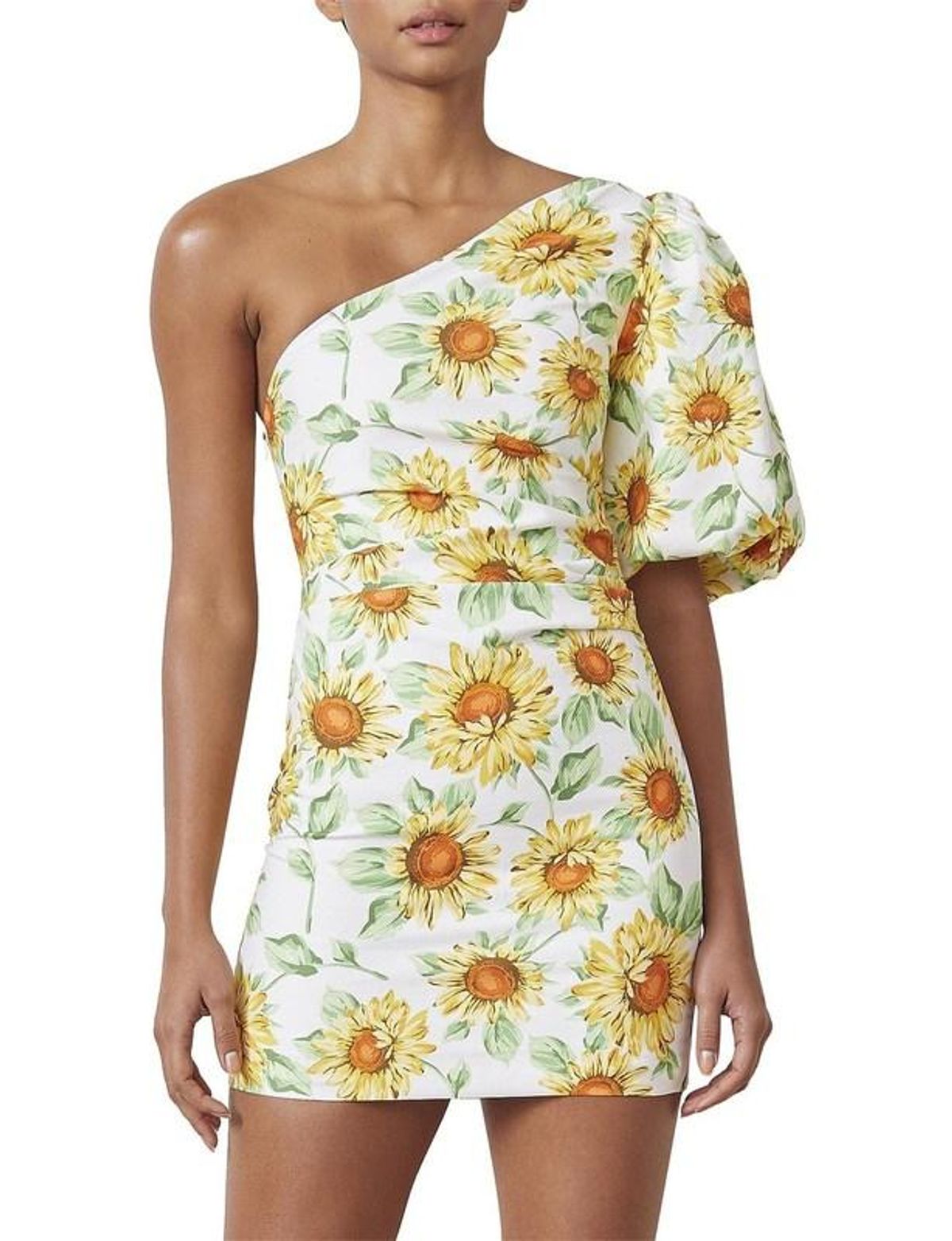 Bec & Bridge Francine Asym Mini Dress Print Size 8 - Image 4