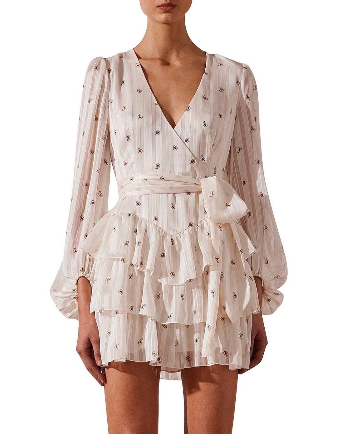 Shona Joy Sedgwick Tiered Mini Dress for rent on The Volte - main image