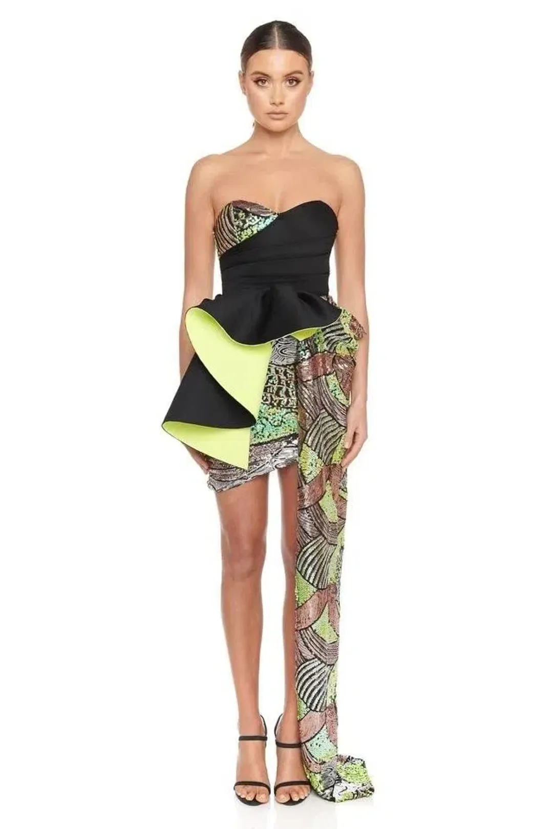 Eliya The Label Florence Dress Black Size 10 for rent on The Volte - main image