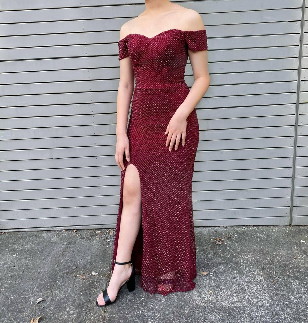 PORTIA AND SCARLETT Red Prom Dress Size 8 for rent on The Volte - main image