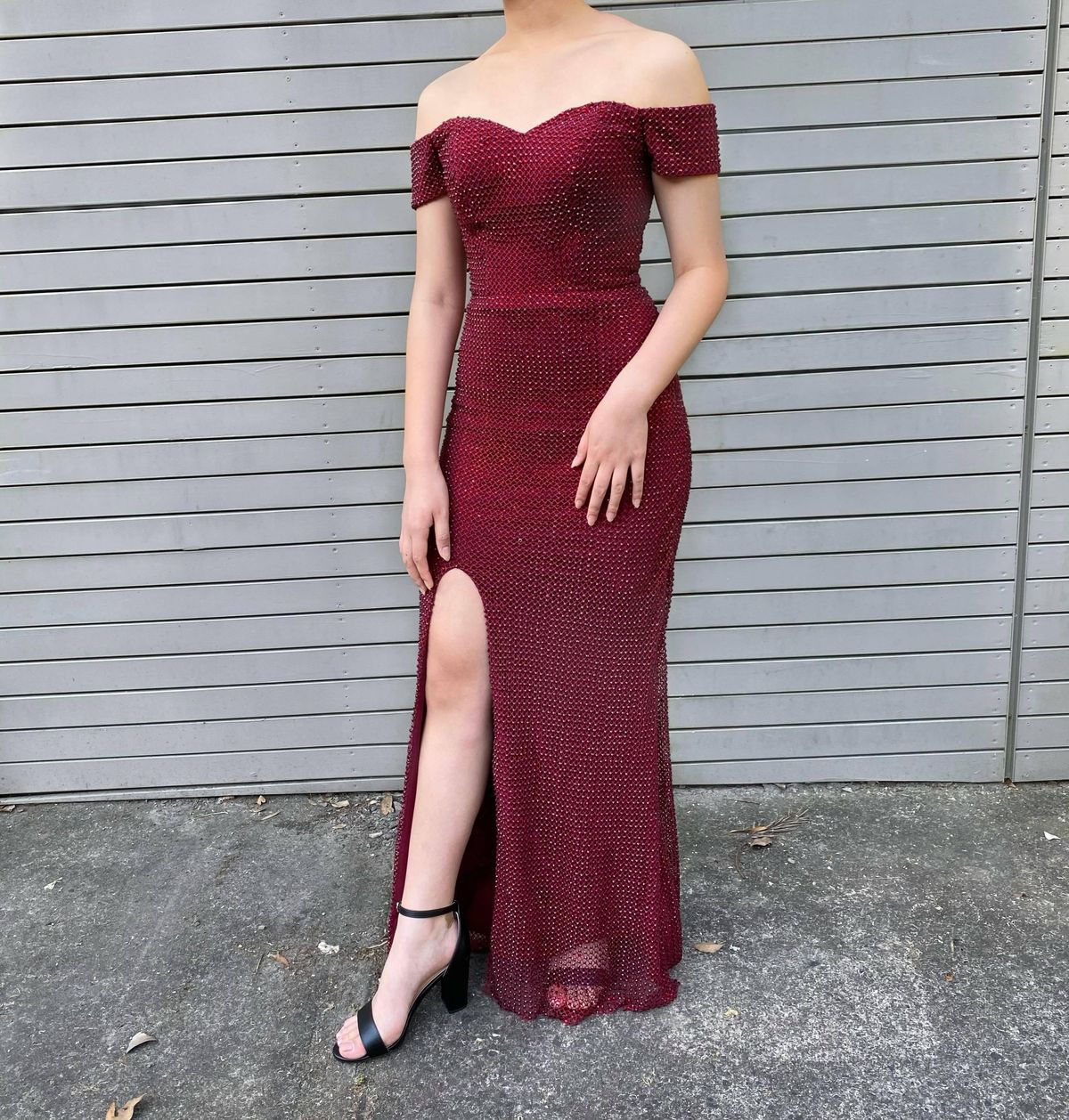 PORTIA AND SCARLETT Red Prom Dress Size 8 for rent on The Volte - main image