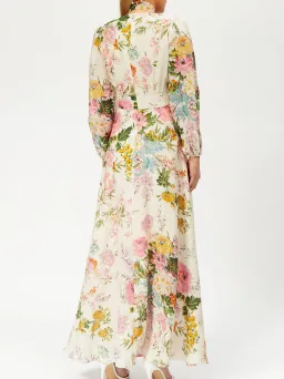 Zimmermann Heather Long Dress Print Size 6 for rent on The Volte - image 2