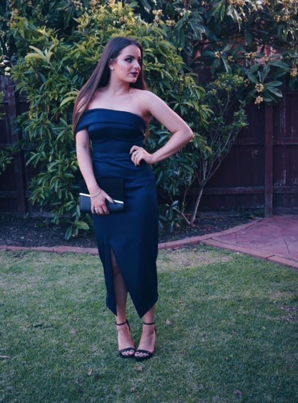 Sheike Navy Midi Dress for rent on The Volte - main image