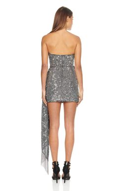 Eliya the Label Rozalia Dress Silver Size 6 for rent on The Volte - image 2