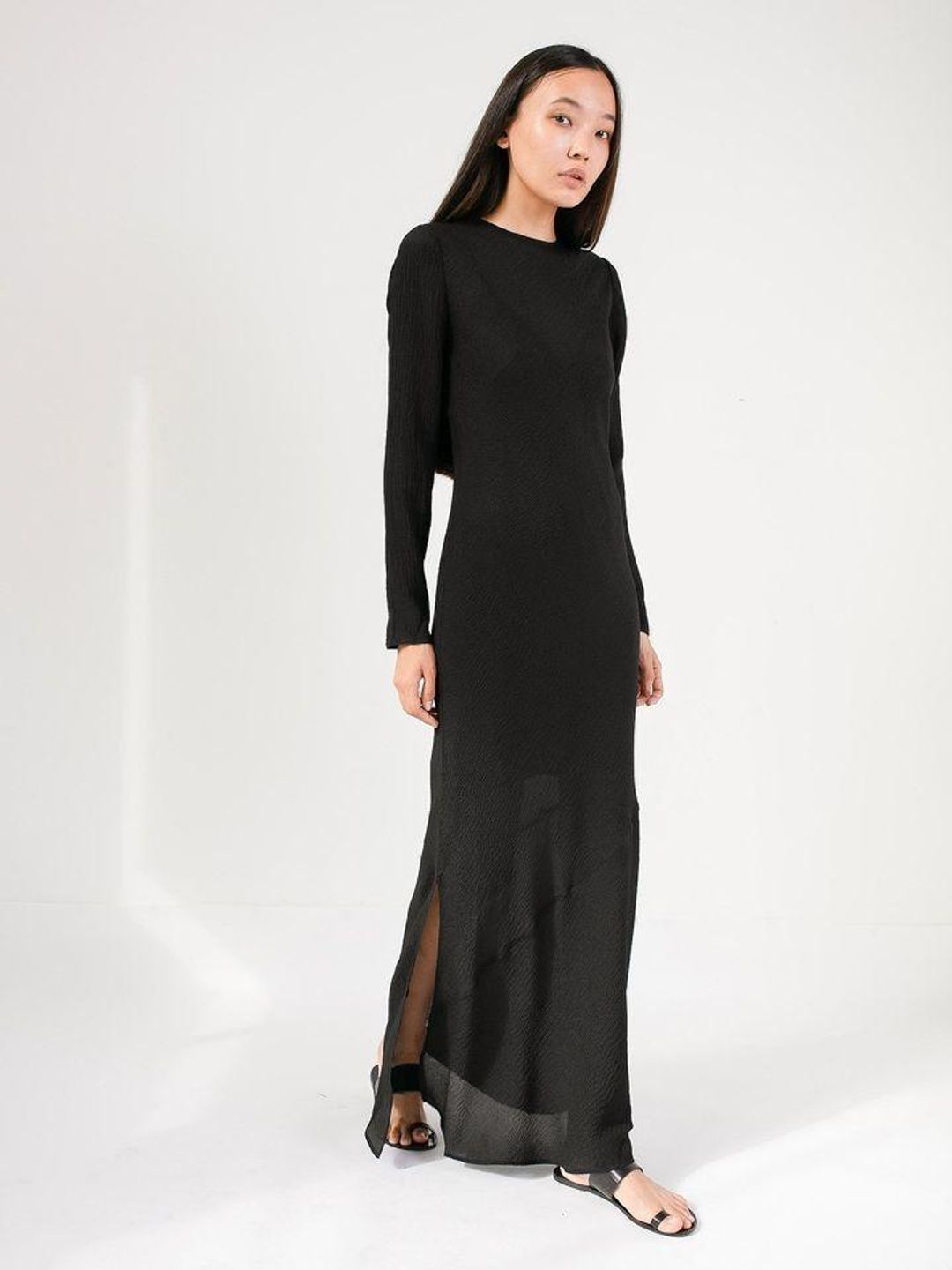 Sir The Label Indre Long Sleeve Dress Black Size AU 6 for rent on The Volte - main image