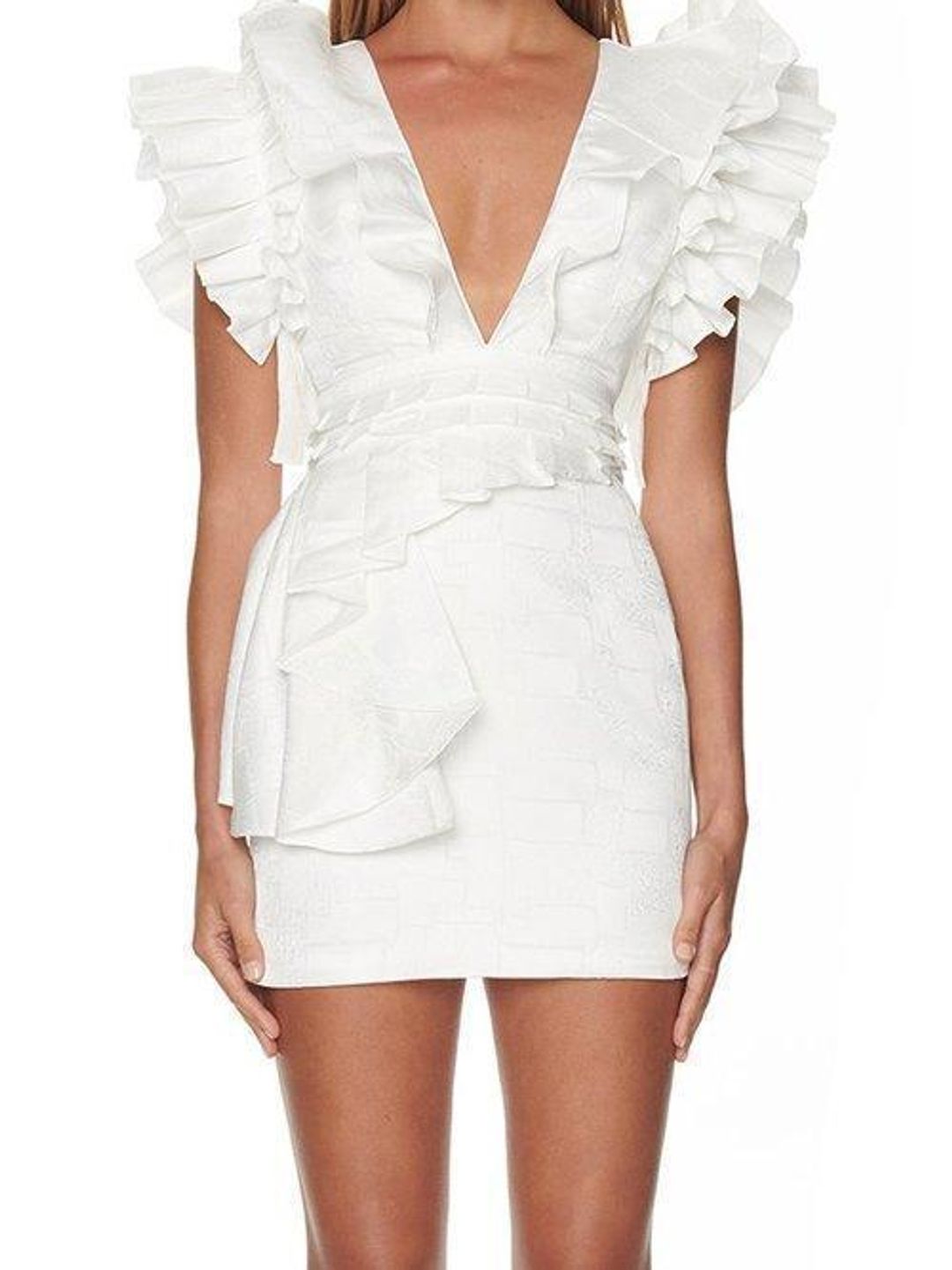 Eliya The Label Ariel Dress White Size 6 for rent on The Volte - main image