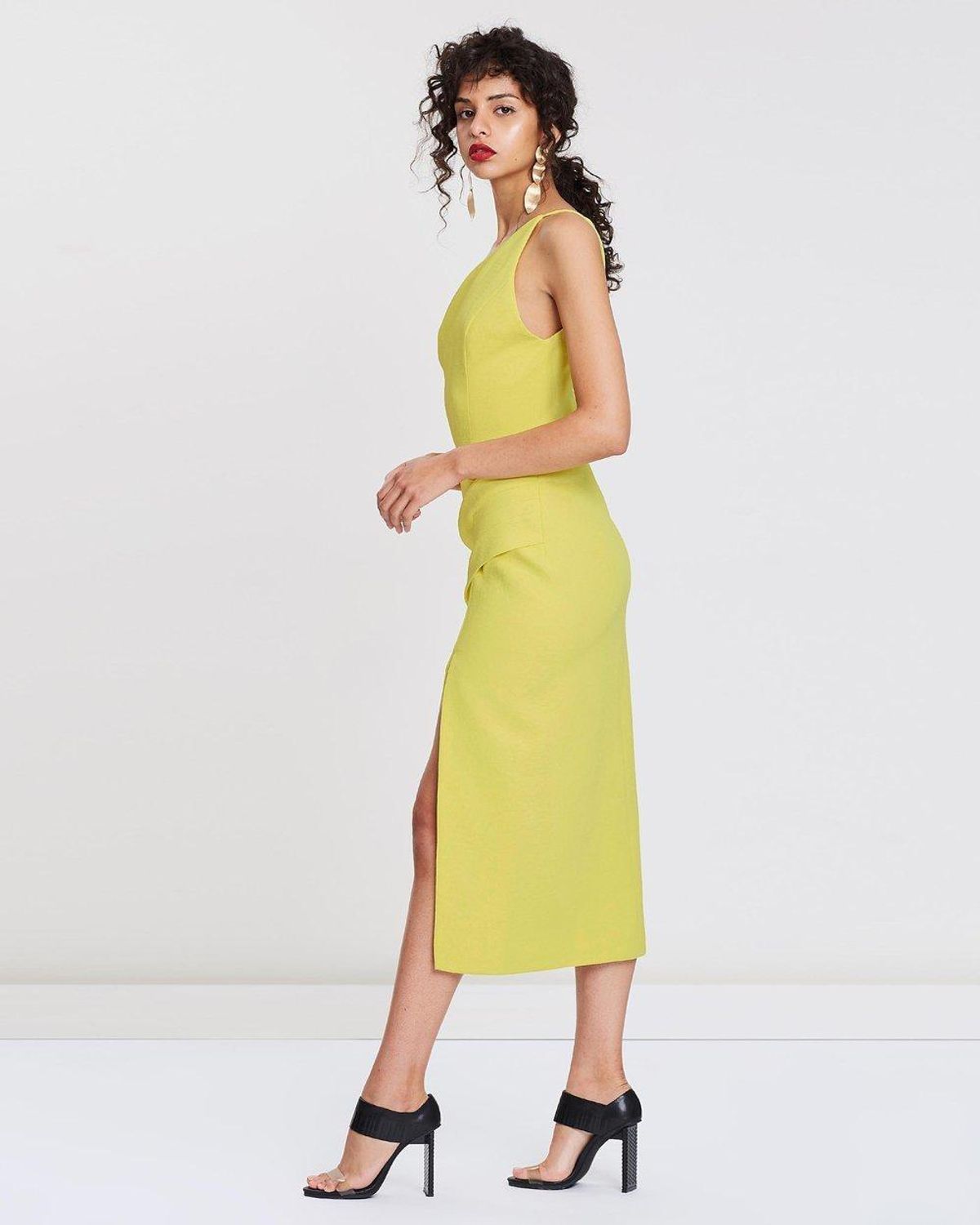 Manning Cartell - Radar Love Dress in Nuclear Yellow sz 8 - Image 2