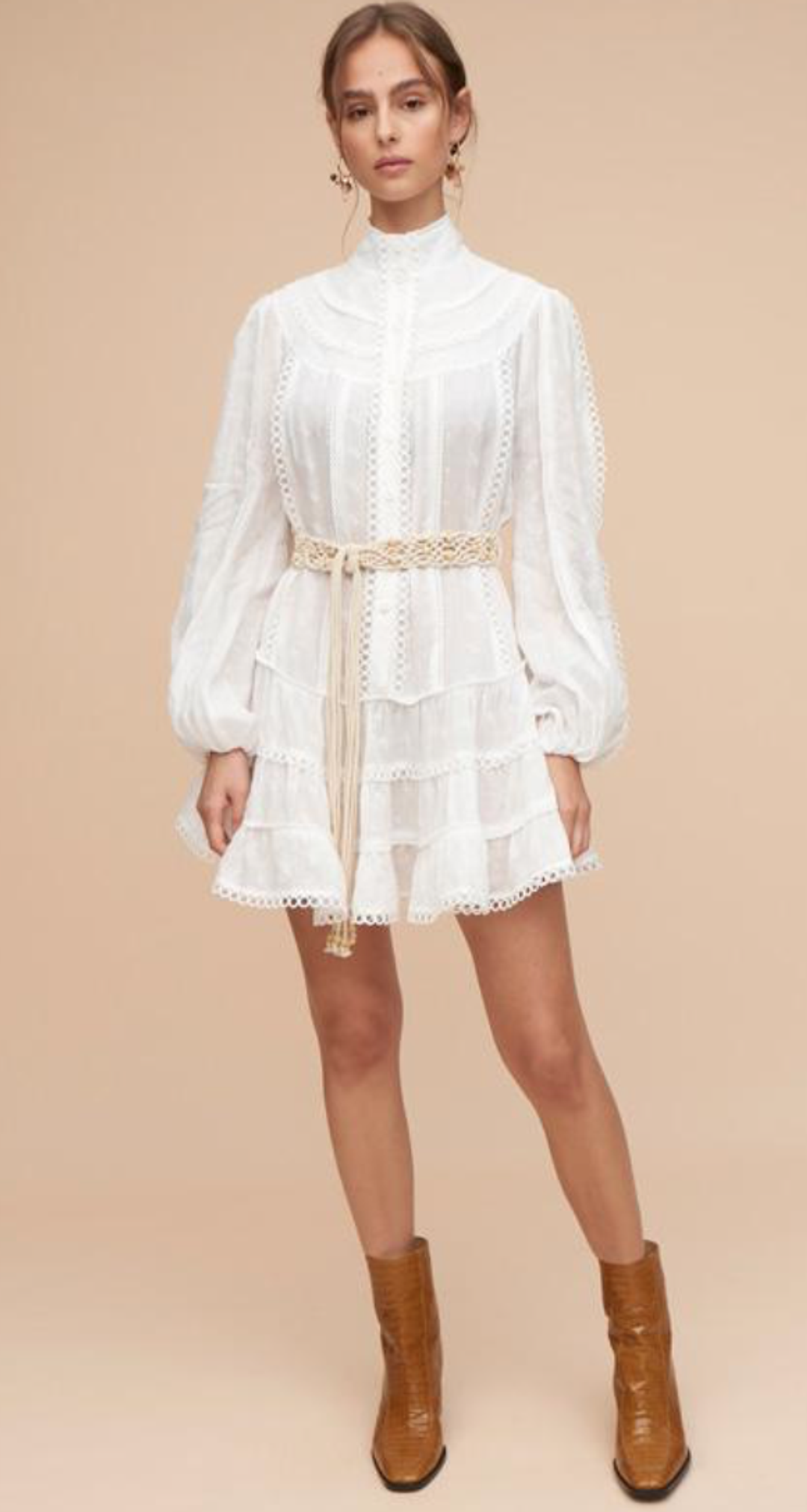 Tigerlily Hanae Mini Dress White Size 8 for rent on The Volte - main image