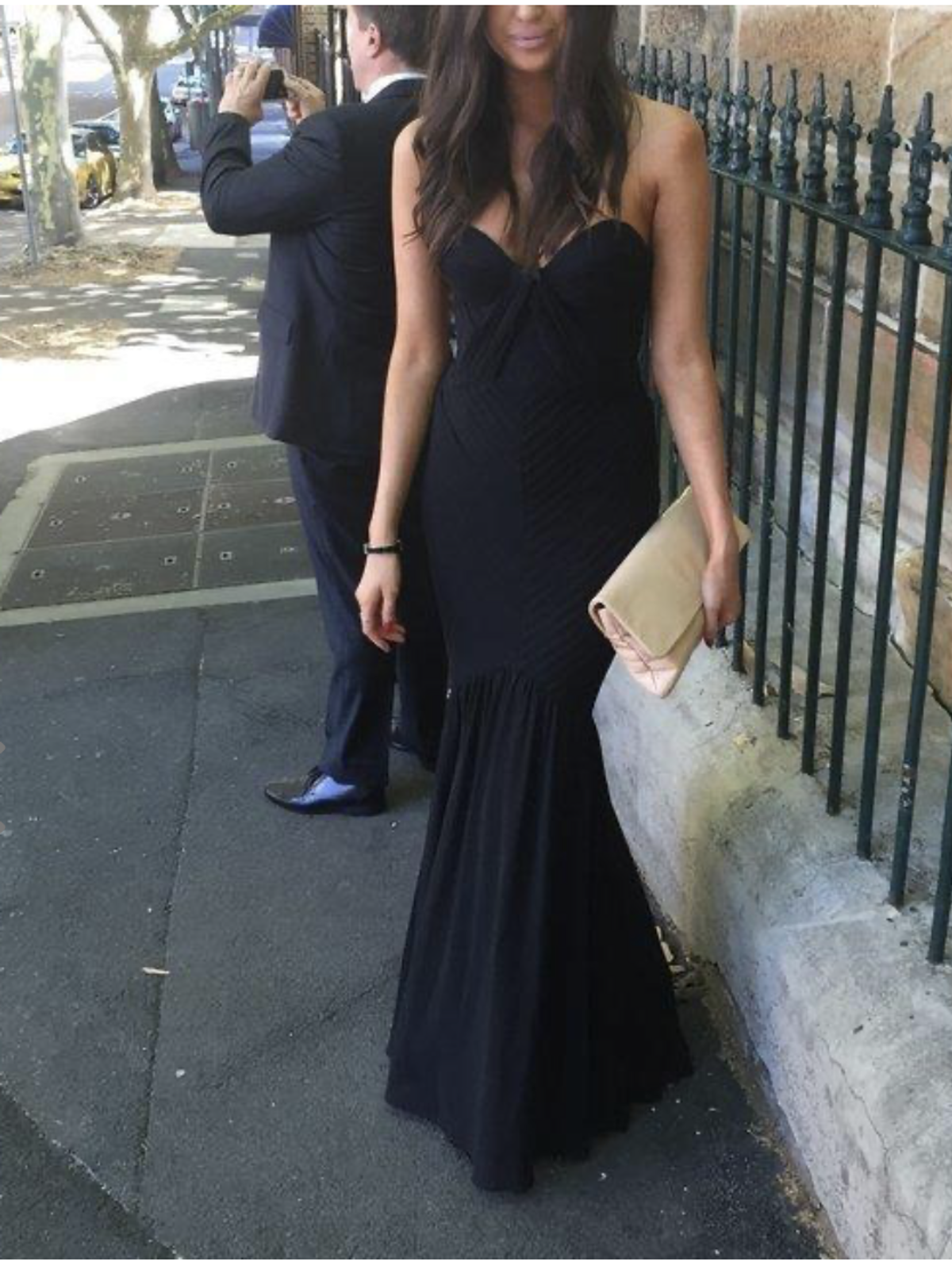 Sheike Black Mermaid gown for rent on The Volte - main image