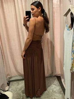 Bec & Bridge Minx Midi Dress Copper Size 8 for rent on The Volte - image 4