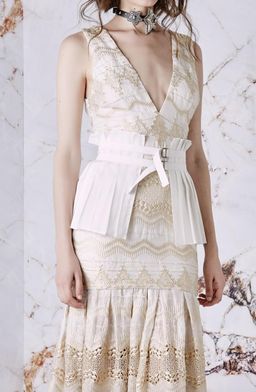 Asilio Before the Blaze Dress Cream Size 8 for rent on The Volte - image 2