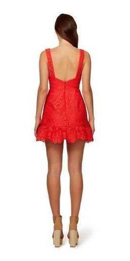 Coral Red Kookai Cocktail Dress Size 8 for rent on The Volte - image 3