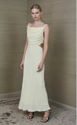 Bec & Bridge Mala Midi Dress Butter Size 10 for rent on The Volte - image 1