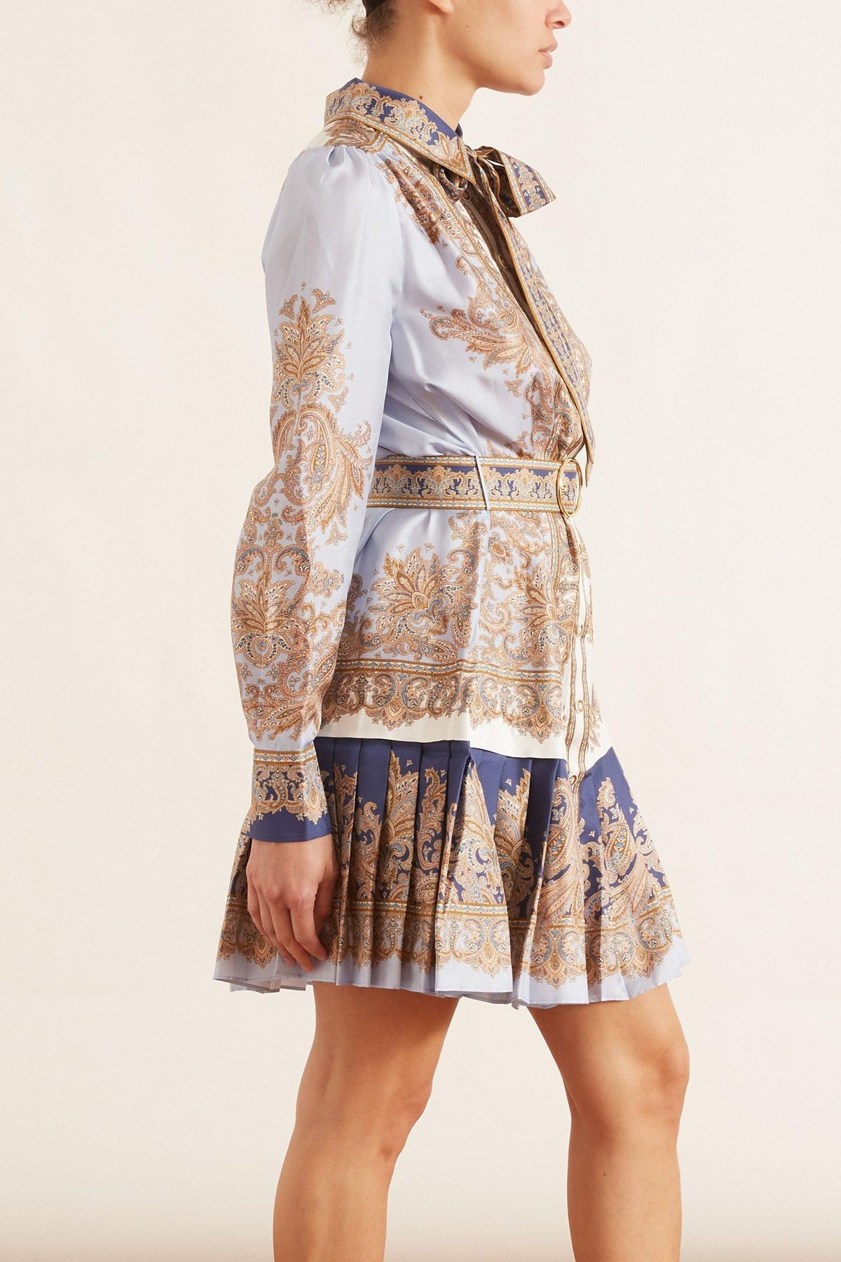Zimmermann Luminous Paisley Mini Dress Print Size 0/Au 8 - Image 3