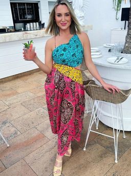 Zimmermann Lulu Asymmetric Ruched Dress Size 6 for rent on The Volte - image 1