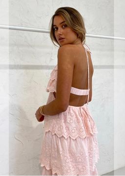 Coco and Lola Issy summer chant dress in blush for rent on The Volte - image 2