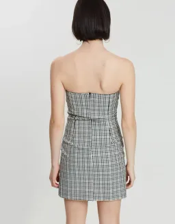 Bec & Bridge Gingham Girl Mini Dress Print Size AU 10 for rent on The Volte - image 3
