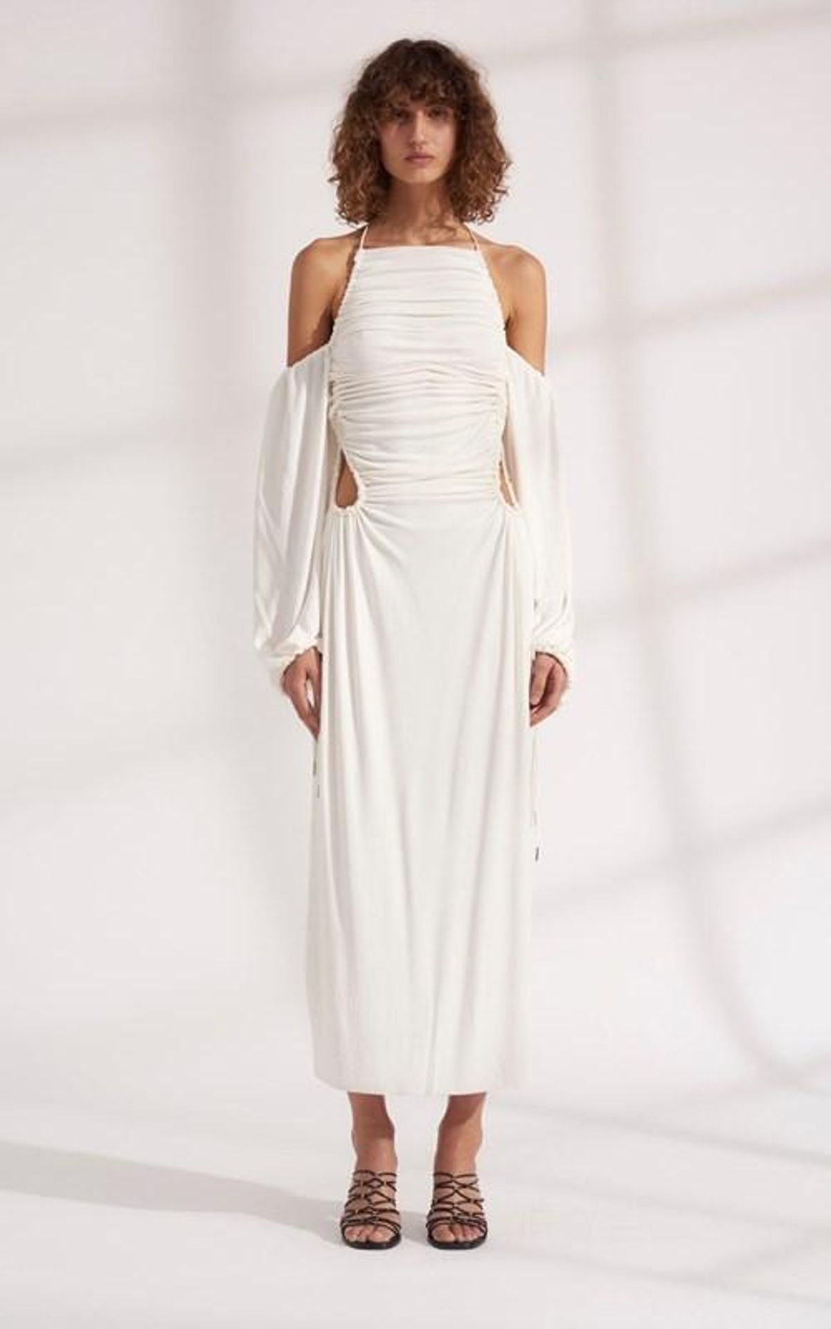 Dion Lee Viscose Jersey Gather Dress Size 8 - Image 1