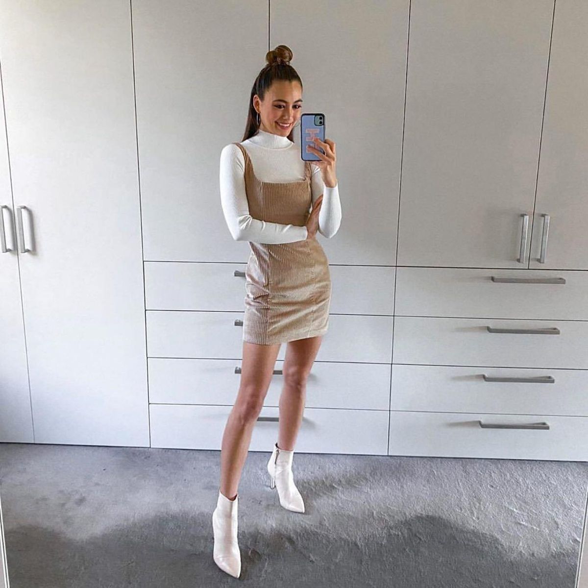 Kookai Corduroy Mini Dress Size 8 - Image 3