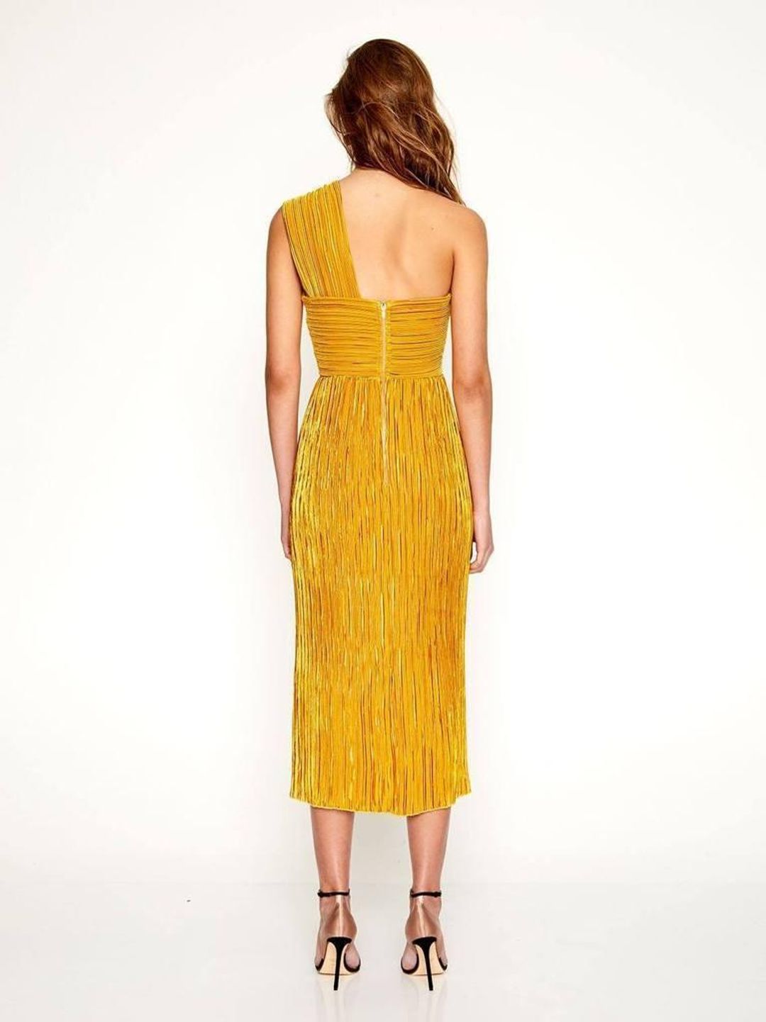 Alice McCall Power Lady Dress Mustard Yellow Size 6 for rent on The Volte - main image