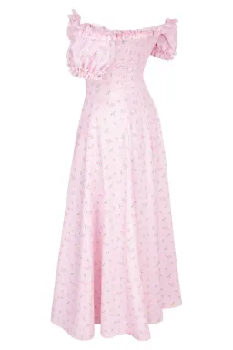 House of CB 'Lauren' Strapless Midi Sundress Pink Floral Size Small / Au 8 for rent on The Volte - image 5