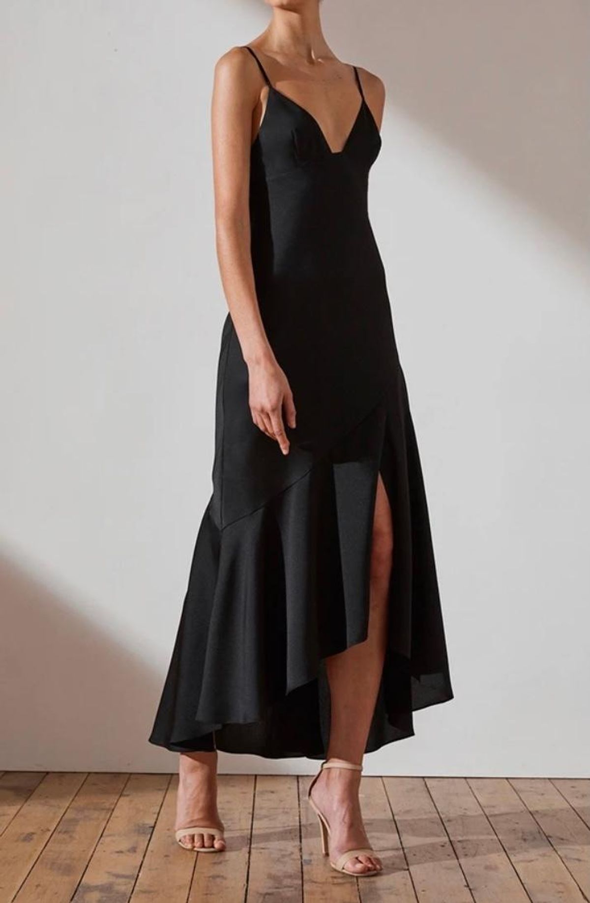 Shona joy luxe bias asymmetrical slip dress - Image 4