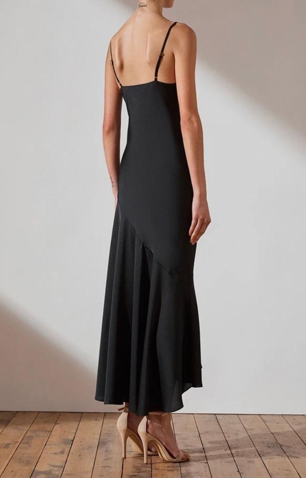 Shona joy luxe bias asymmetrical slip dress - Image 3