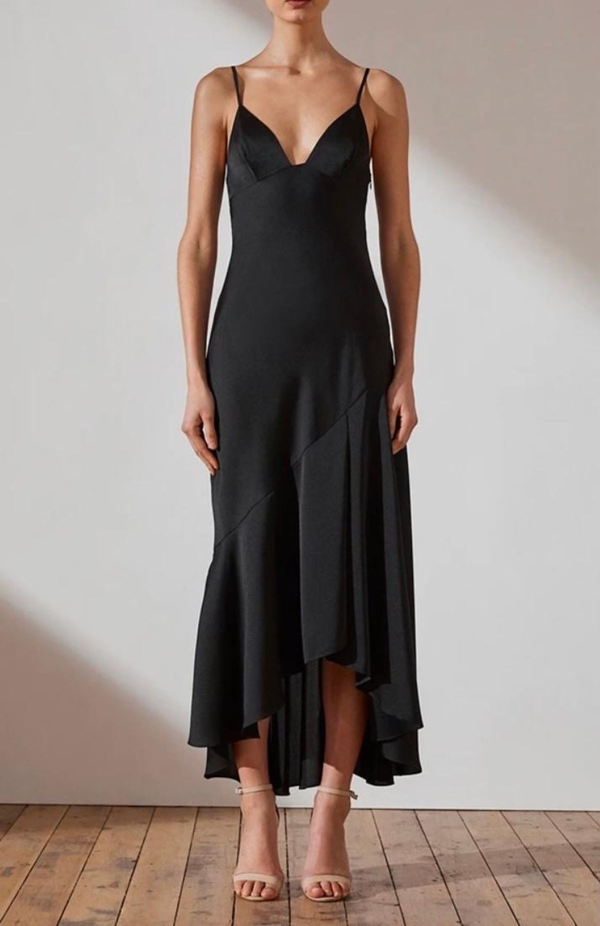 Shona joy luxe bias asymmetrical slip dress - Image 2