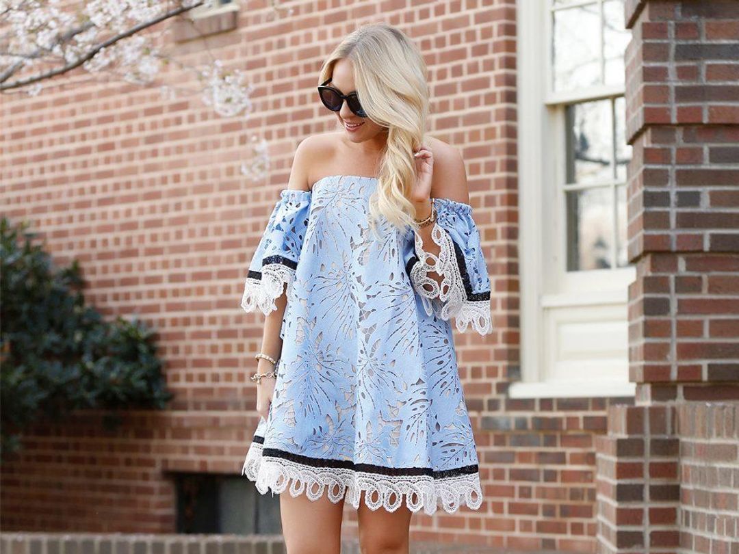 Talulah Known Better Mini Dress Blue Size 8 for rent on The Volte - main image